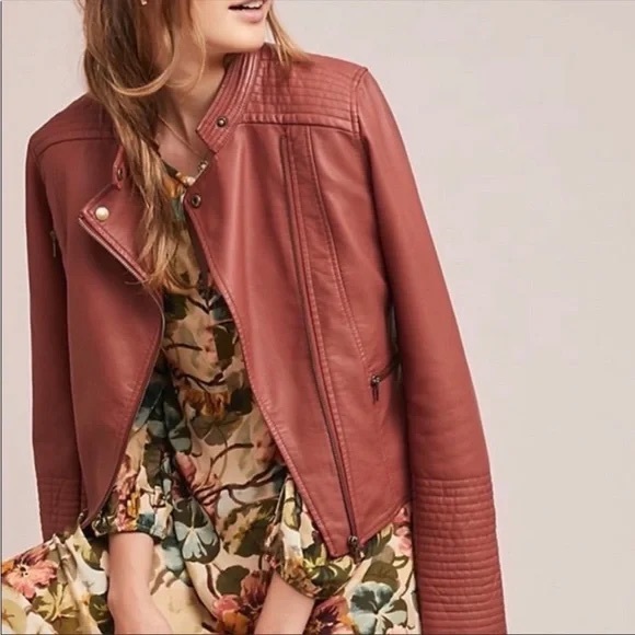 Anthropologie Jackets & Blazers - Anthropologie faux leather jacket